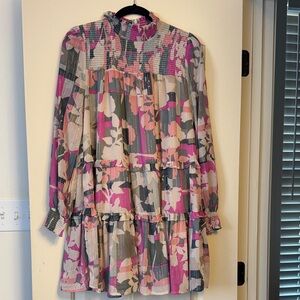 Fate Tiered Ruffle Cocktail Dress